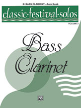 Classic Festival Solos Vol. 2 Bass Clarinet Solo Part cover